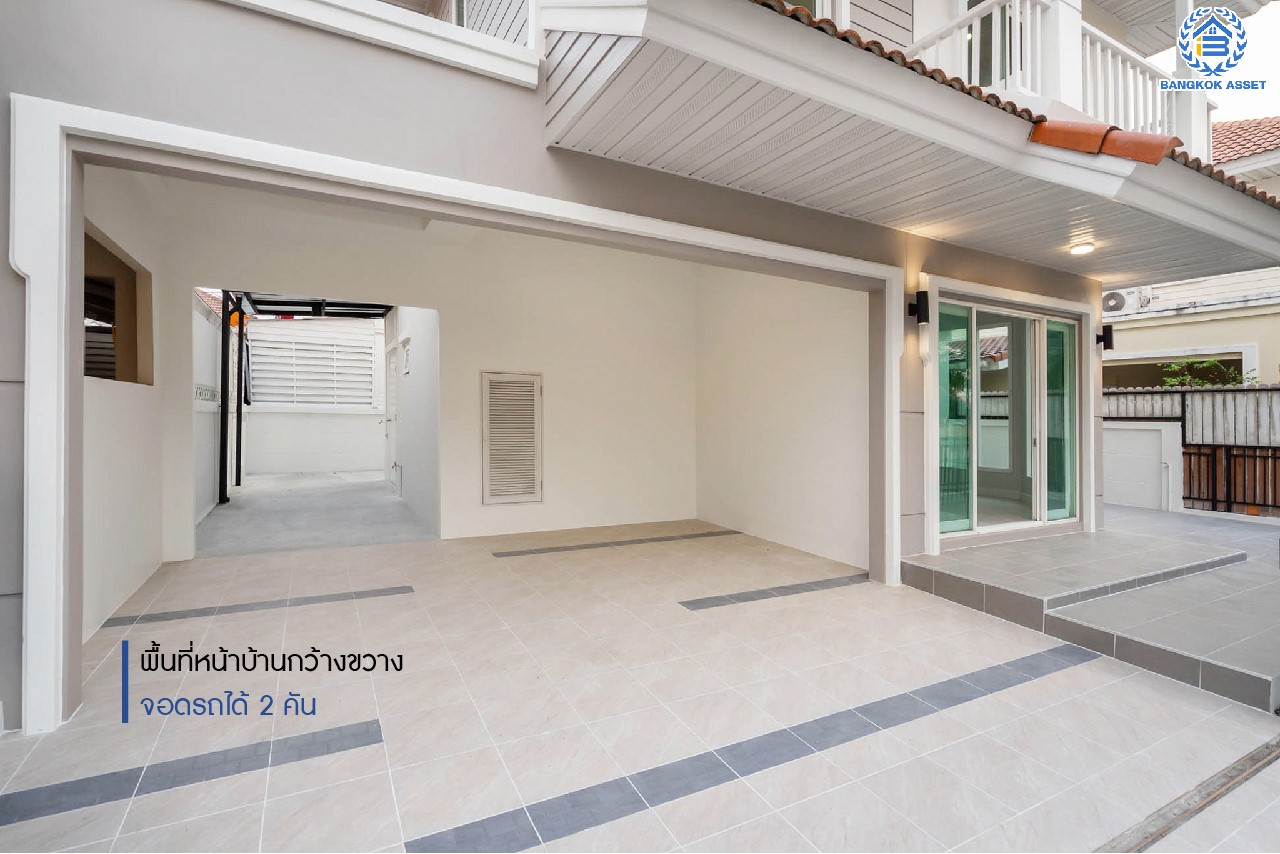 บ้านมือสองตกแต่งใหม่ แบรนด์ Property Perfect ม.เดอะวิลล่า ราชพฤกษ์-ท่าอิฐ บ้านแฝดฟังก์ชันระดับบ้านเดี่ยว เนื้อที่ 38.4 ตร.ว. โซนติดสวนสาธารณะ สัมผัสบรรยากาศผ่อนคลาย ฟังก์ชัน 3 ห้องนอน 2 ห้องน้ำ 1 ห้องอเนกประสงค์ขนาดใหญ่ชั้นล่าง จอดรถได้ 2 คัน บนทำเลเชื่อมต่อทั้งถ.รัตนาธิเบศร์ และถ.ราชพฤกษ์ และเพียง 10 นาทีถึงรถไฟฟ้า "สถานีบางรักน้อยท่าอิฐ"